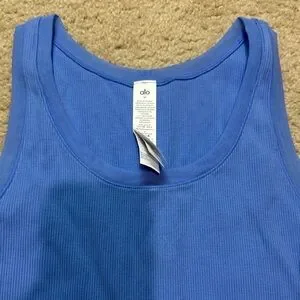 ALO Yoga | Dresses | Alo Blue Mesh Dress | Poshmark